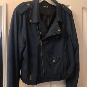 Dark blue jacket!